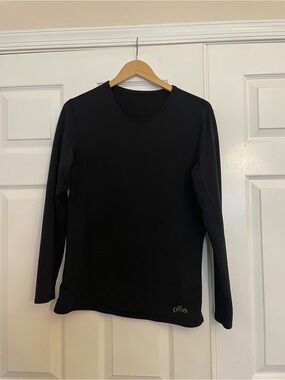 Black Long Sleeve Crew Neck Tee - The Chums